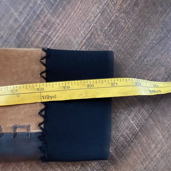 ALBERTO MIKALI sueded leather patchwork blazer designer jacket vintage Y2K sz 2 - Picture 14 of 16